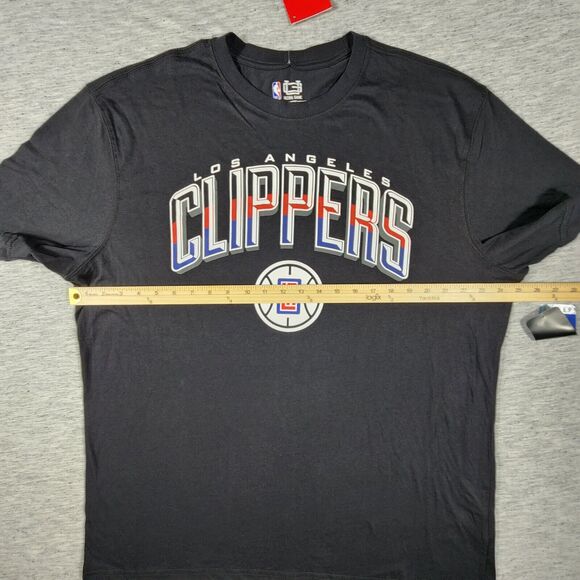 NBA Los Angeles Clippers Shirt Mens Size XXL Black Arched Plexi Short Sleeve - Picture 3 of 8